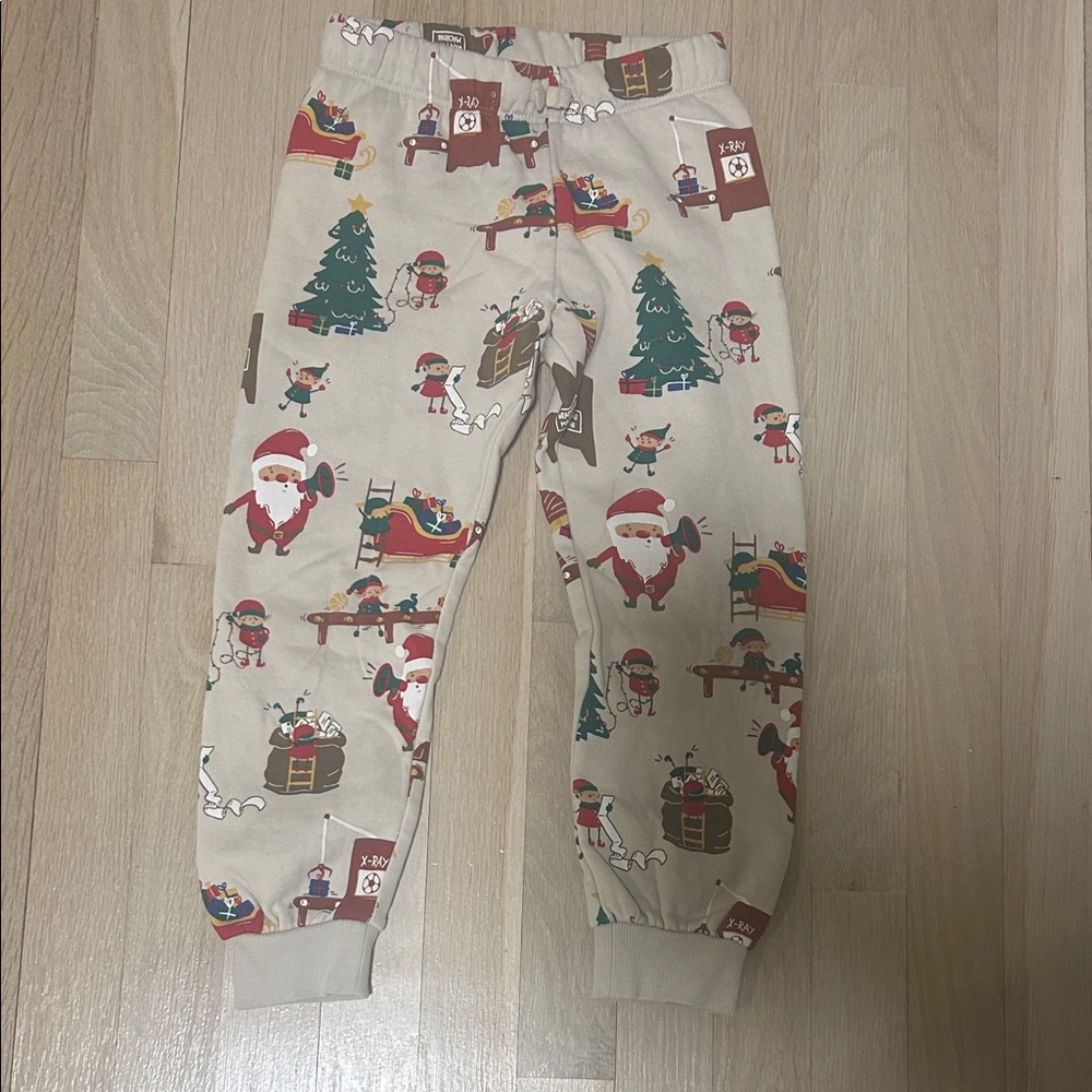 Festive Santa Print Joggers